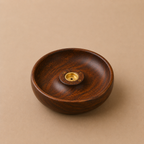 Porte encens Disque en bois
