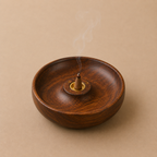 Porte encens Disque en bois